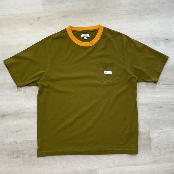 Banks Journal Pure Organic Cotton Tee Olive Green Large - Picture 1 of 11